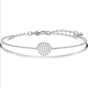Swarovski Ginger Collection Silver Bangle Bracelet
